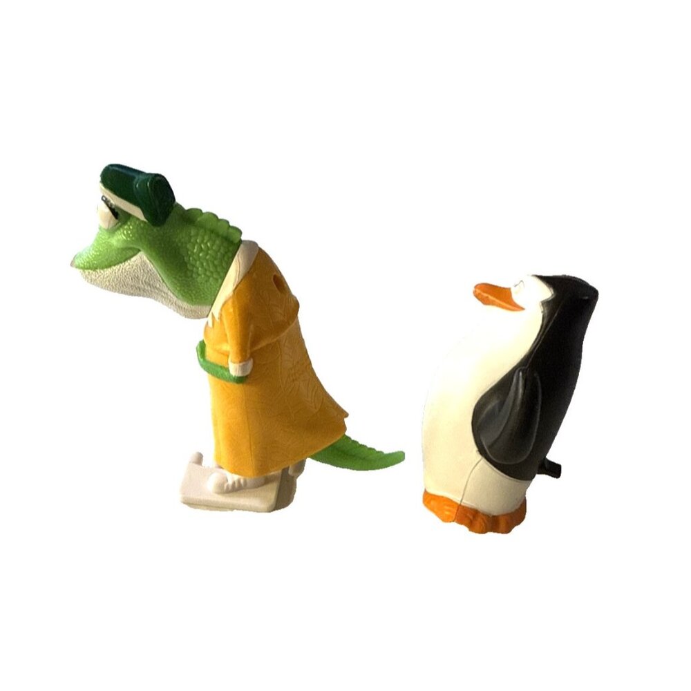Madagascar Penguin Miss Crawly Lizard Sing Wind-Up 2014 2016 McDonald's - Picture 3 of 6